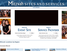 Tablet Screenshot of mitzvahsitesandservices.com